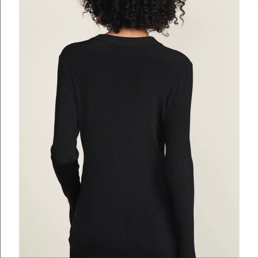 L’Agence woman’s Lucas black long Rib cardigans sweater - Picture 3 of 11